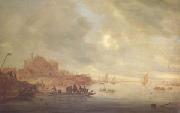 Saloman van Ruysdael The Ferry (mk05) USA oil painting artist